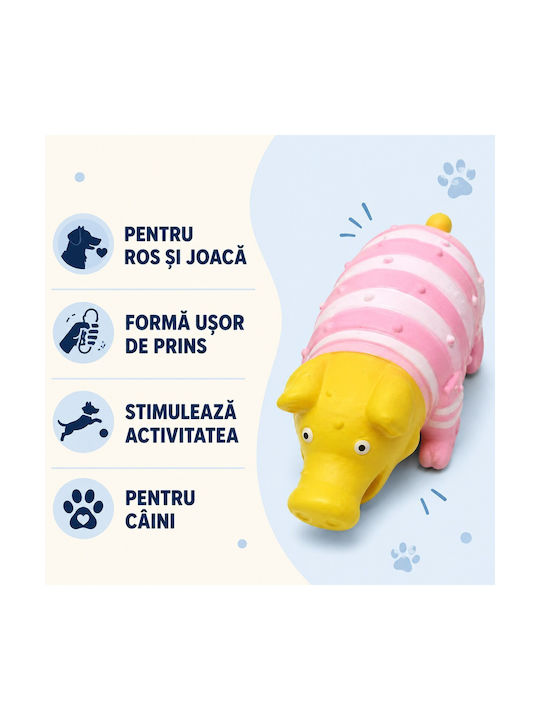 Jucărie Pentru Câini Masheabilă Din Cauciuc Roz 1 Bucată
