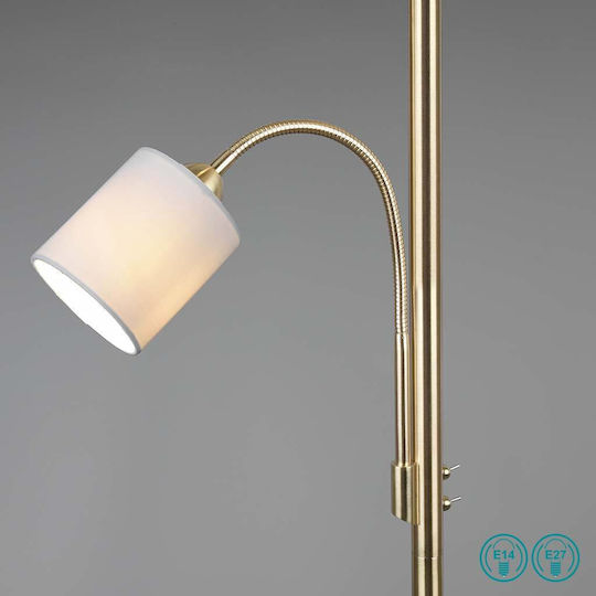 Trio Lighting Hotel Φωτιστικό Δαπέδου Υ170xΜ40εκ. με Ντουί για Λαμπτήρα E27 Λευκό