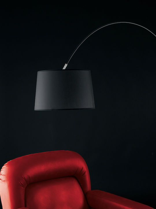 Fan Europe Dream Floor Lamp Y205xH35cm with E27 Lamp Bulb Base Black