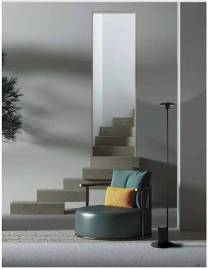 Zambelis Lights LED Floor Lamp H160xW25cm. with Warm White Light 1200lm Black