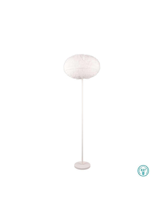 Trio Lighting Furry Φωτιστικό Δαπέδου Υ154xΜ50εκ. με Ντουί για Λαμπτήρα E27 Λευκό