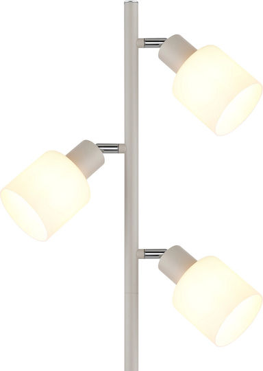 Globo Lighting Φωτιστικό Δαπέδου Υ161xΜ33εκ. με Ντουί για Λαμπτήρα E14 Μπεζ