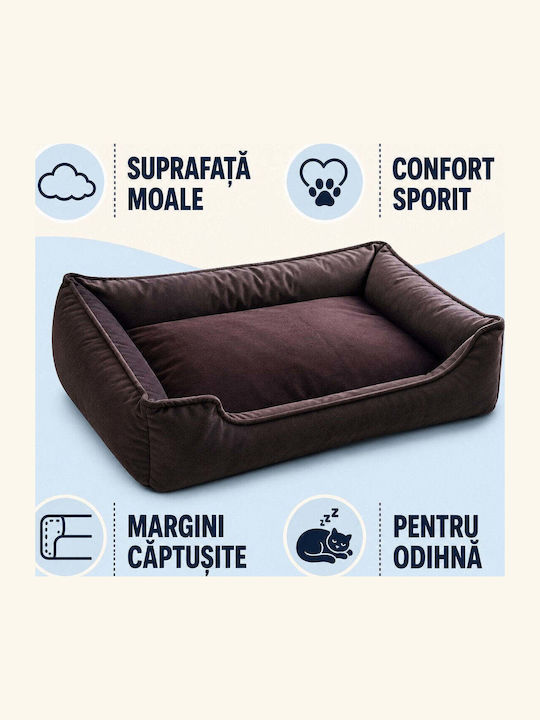 Hundebett Couch Braun