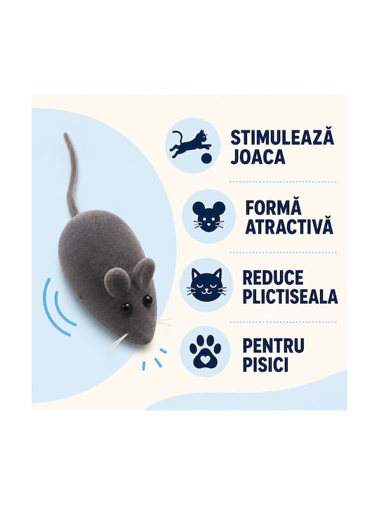 Katzenspielzeug Maus Geräusch Grau