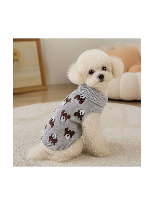 Pulover Tricotat Pentru Câini Mici Model Ursuleț Teddy