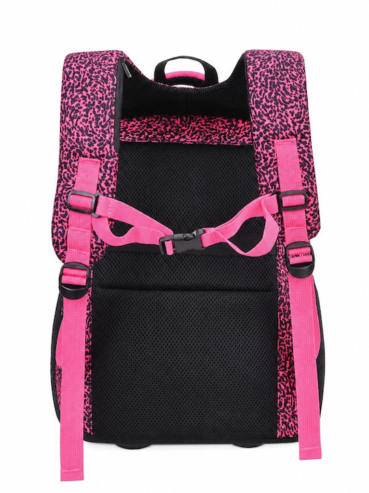 Velve Ghiozdan De Spate Cu Husă Pentru Sticlă De Apă Roz 17 Litri 29 X 14 X 40 Cm