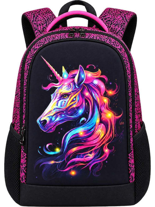 Velve Ghiozdan De Spate Cu Husă Pentru Sticlă De Apă Roz 17 Litri 29 X 14 X 40 Cm