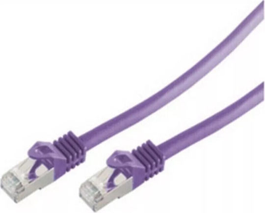 Shiverpeaks S/FTP Cat.7 (10Gbps) Καλώδιο Δικτύου Ethernet 7.5m Μωβ