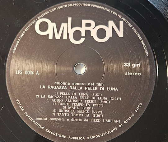 Piero Umiliani La Ragazza Dalla Pelle Di Luna Vinyl