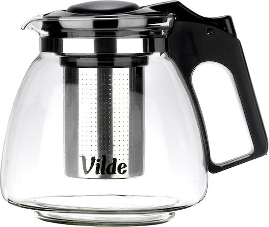 Vilde Τσαγιέρα με Φίλτρο Γυάλινη Διάφανη 1150ml