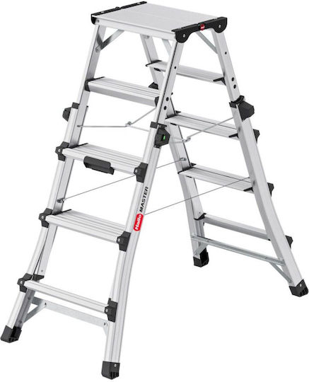 Hailo Aluminum Ladder with 2x6 Steps