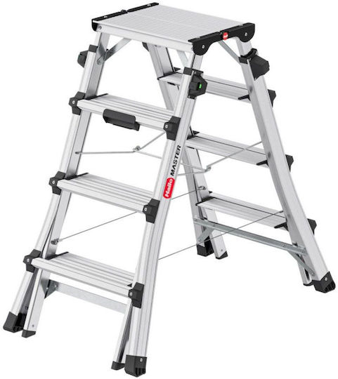 Hailo Aluminum Ladder with 2x6 Steps