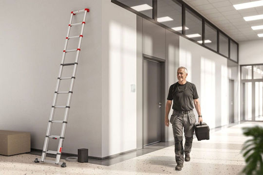 Hailo Aluminium-Leiter mit 11 Stufen 83cm