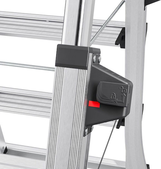 Hailo Aluminum Ladder with 2x6 Steps
