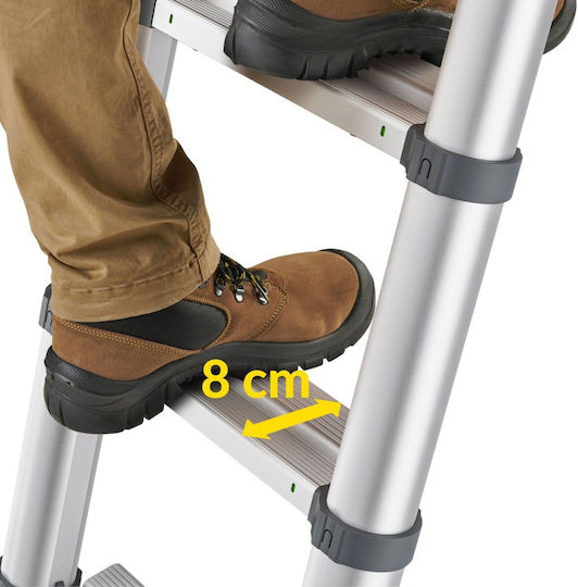 Hailo Aluminium-Leiter mit 11 Stufen 83cm
