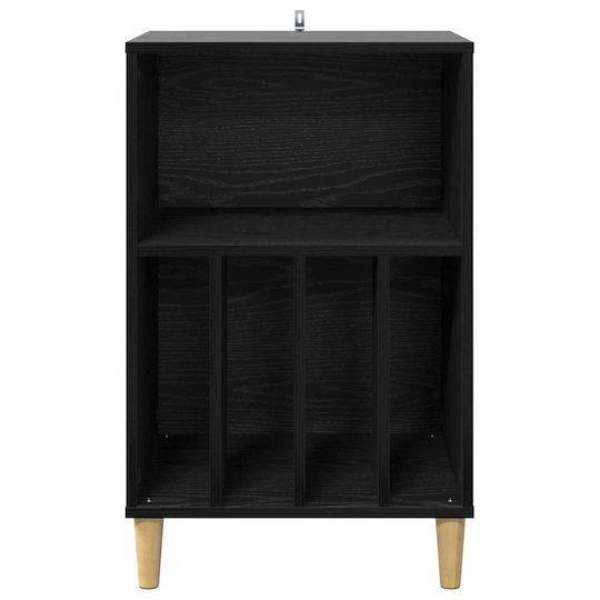 vidaXL Мебел Hi-Fi Черен 39.5x47x74.5cm