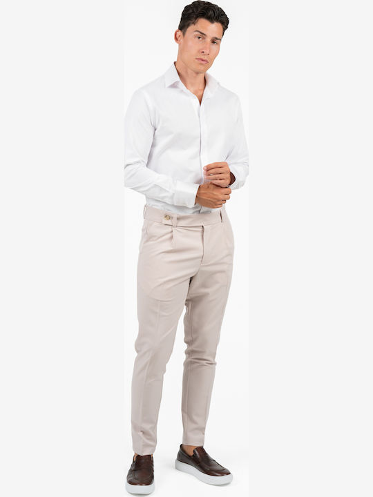 Pantaloni barbati Bej Deschis