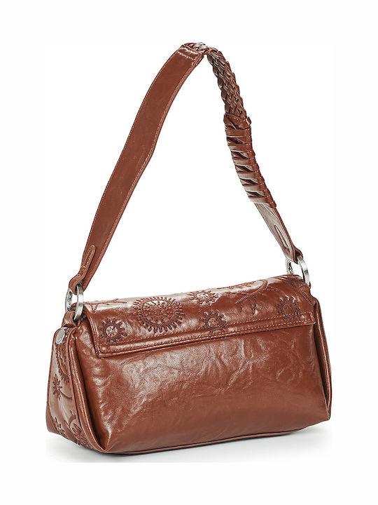 Naron Knitted Women's Shoulder Bag Brown