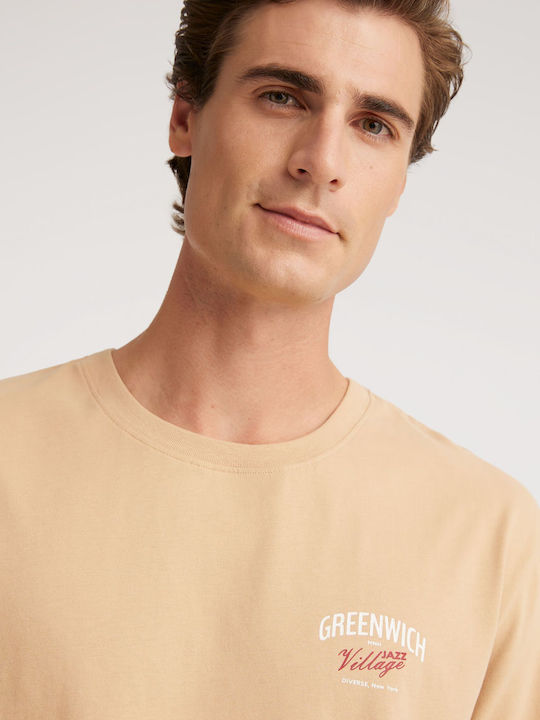 HER JAZZ Tricou Cu Mânecă Scurtă Bej