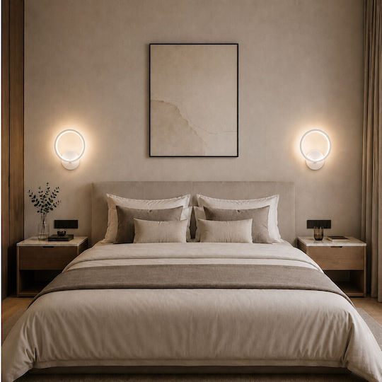 VenCore Lampă de Perete Modernă cu LED Integrat și Lumină Albă Reglabilă 20x5.5cm