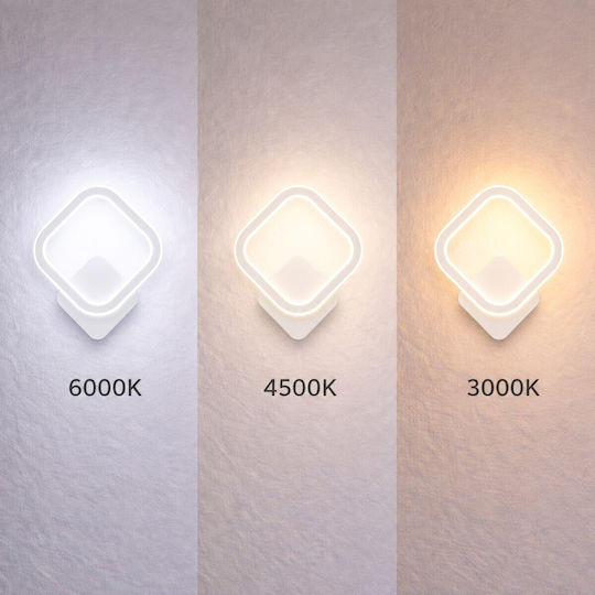 VenCore Modern Wall Lamp with Integrated LED and Adjustable White Light 25x5.5cm