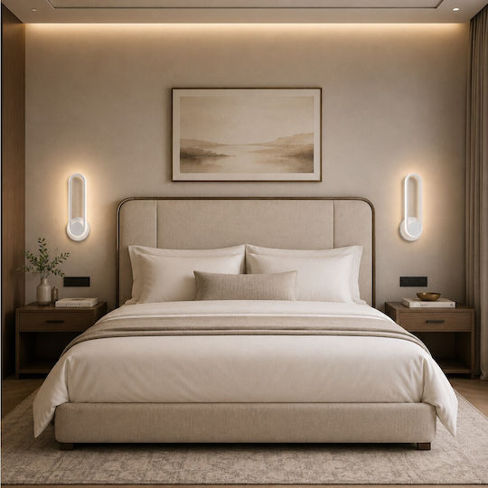 VenCore Lampă De Perete Modernă Cu LED Integrat Și Lumină Albă Reglabilă 12x6cm