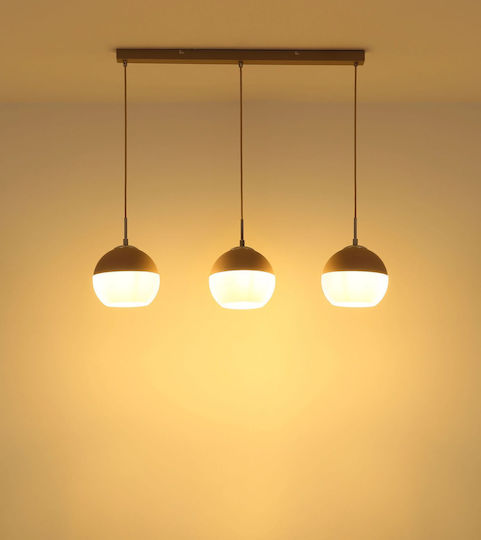 Globo Lighting Κρεμαστό Φωτιστικό Μπεζ