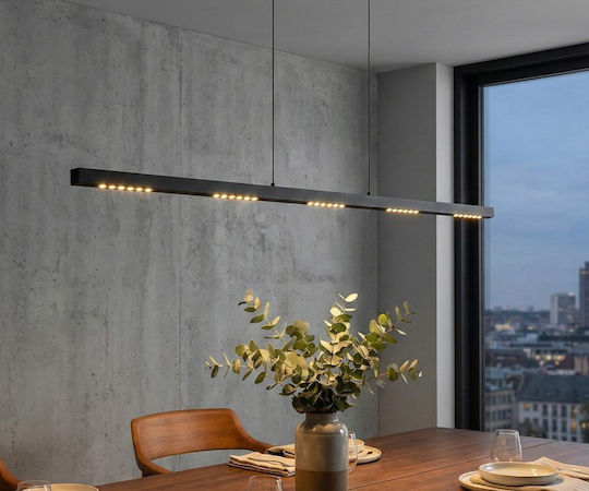 Luma Adjustable Black LED Ceiling Light with Warm White Light