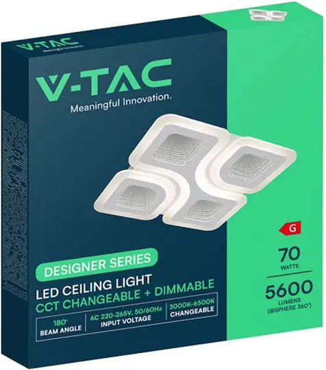 V-TAC Deckenleuchte 58,5cm LED mit Fernbedienung V-TAC Deckenleuchte 58,5cm LED mit Fernbedienung