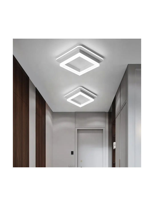 Lightplanet Таванно осветление Бяла с Вграден LED