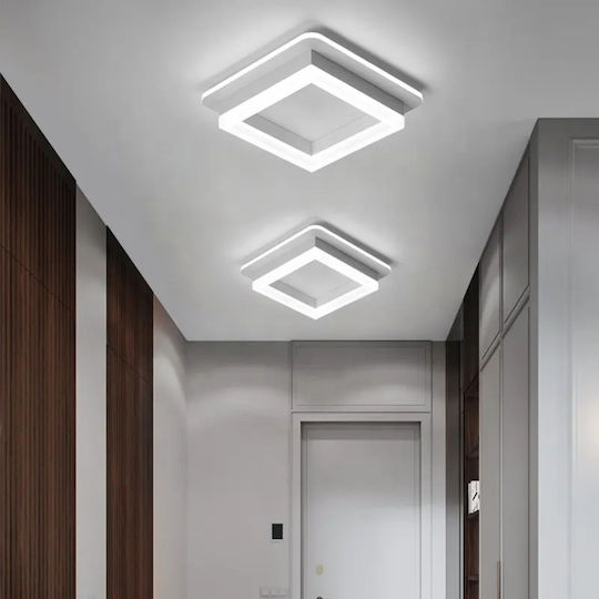 Lightplanet Πλαφονιέρα Οροφής Λευκή με Ενσωματωμένο LED