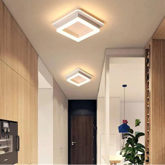 Lightplanet Πλαφονιέρα Οροφής Λευκή με Ενσωματωμένο LED