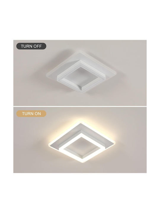 Lightplanet Таванно осветление Бяла с Вграден LED