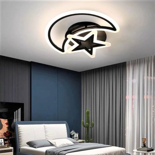 Lightplanet Smart Ceiling Mount Light Black with Integrated LED