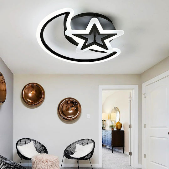 Lightplanet Smart Ceiling Mount Light Black with Integrated LED