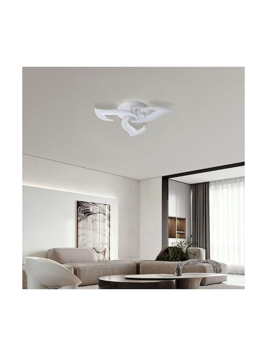 Lightplanet Plafonieră de Tavan 58buc Bej cu LED Integrat și Telecomandă