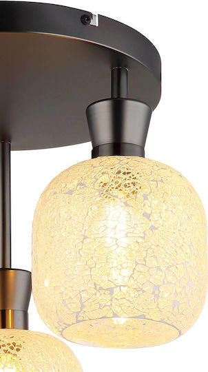 Globo Lighting Luminiță De Tavan Montată Transparentă Cu Bază De Bec E14