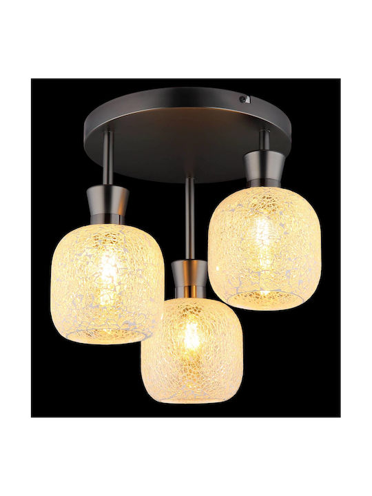 Globo Lighting Deckenleuchte Transparent mit Lampenbirnensockel E14