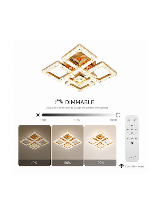 Lightplanet Plafonieră de Tavan cu LED Integrat și Telecomandă