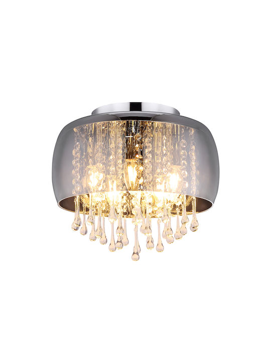 Globo Lighting Kalla Таванно осветление 35бр Сребрист с Фасунга E14 с Кристали