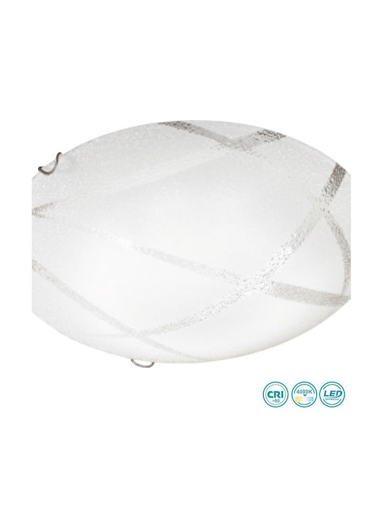 Fabas Luce Astros Plafonieră de Tavan Argintiu cu LED Integrat