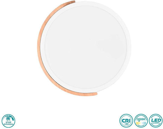 Trio Lighting Jano Πλαφονιέρα Οροφής 31.5εκ. Λευκή με Ενσωματωμένο LED