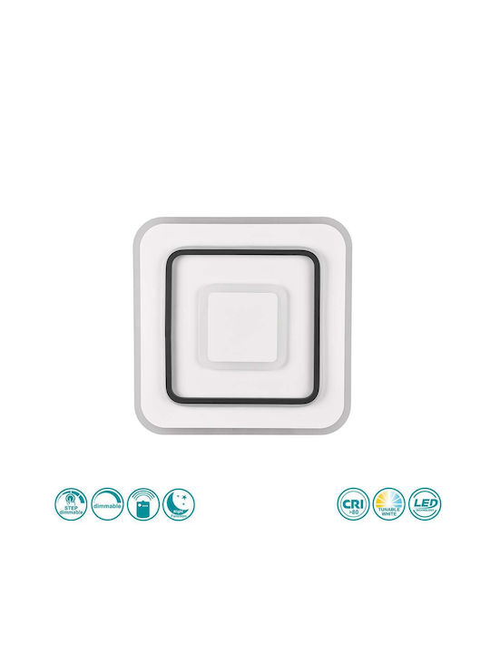 Trio Lighting Таванно осветление 39.5бр Бяла с Вграден LED и Дистанционно Управление