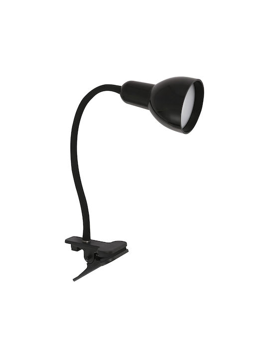 VK Lighting LED Φωτιστικό Γραφείου με Εύκαμπτο Βραχίονα και Κλιπ σε Μαύρο Χρώμα