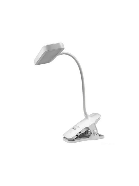 XO OZ06B Rechargeable LED Office Lamp and Clip in White Color