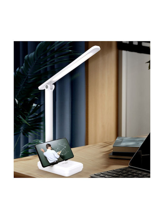 Weidasi Rechargeable LED Office Lamp Foldable in White Color