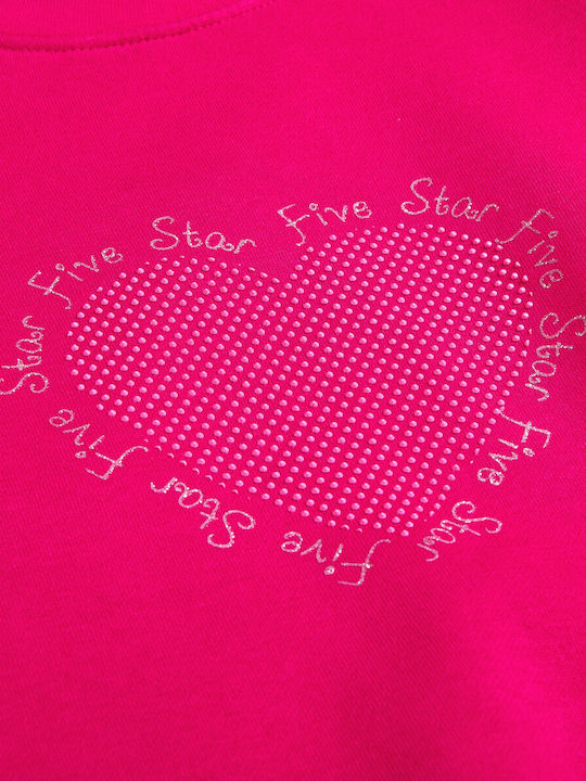 Kids Sweatpants Set With Top Fuchsia