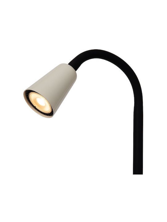 Lucide Lightning Jasper Office Lighting with Flexible Arm for GU10 Base in Beige Color