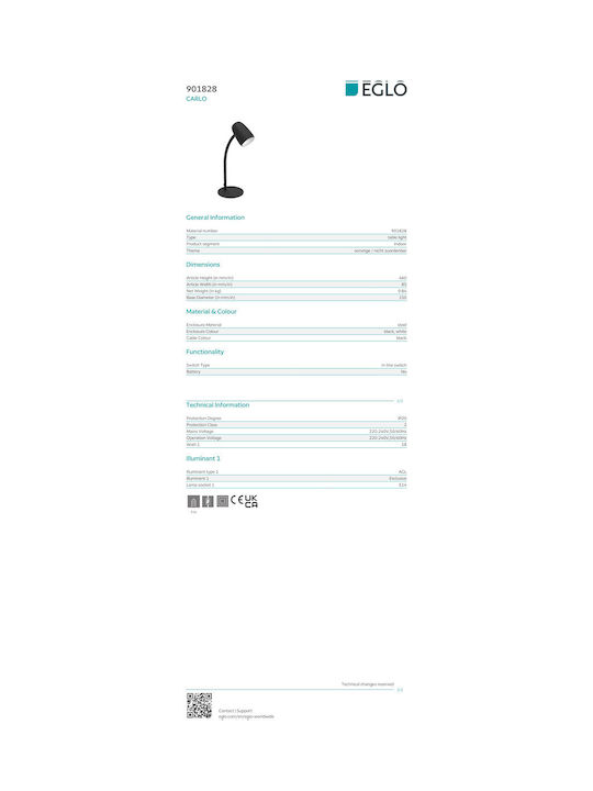 Eglo Carlo Office Lamp