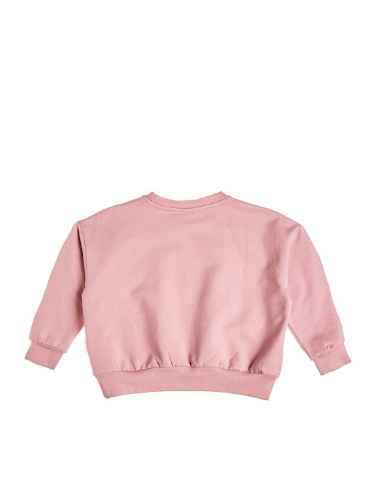 Kids Sweatpants Set With Top Pink